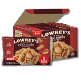Lowrey's Bacon Curls Microwave Pork Rinds (Chicharrones), Hot & Spicy – High-Protein Crunch for Self-Care Kitchen Rituals