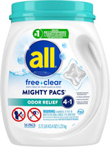 All Mighty Pacs Laundry Detergent – Gentle Self-Care Laundry Ritual for Sensitive Skin Wellness Routines