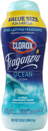 Clorox Fraganzia Laundry Scent Booster Crystals, Ocean Aroma for Nightly Wind-Down Bath Towels & Linens