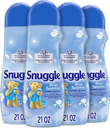 Snuggle In-Wash Scent Booster Beads – Blue Sparkle Aromatherapy Laundry Freshener for Yoga Room & Meditation Space, 12-Week Long-Lasting Fragrance, 21 oz Pack of 4
