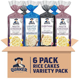 Quaker Large Rice Cakes Topper Variety Pack – Gluten-Free Snack for Calorie-Conscious Home Wellness Routines