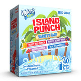 Wyler's Light Island Punch Singles to Go – 5-Calorie Tropical Water Flavoring for Mindful Hydration and Soda-Free Living, 40 Packets