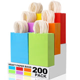 XPCARE Paper Gift Bags 5.25x3.25x8.25 Kraft Favor Bags for Birthday Gifts, Blank Canvas for Women and Mom