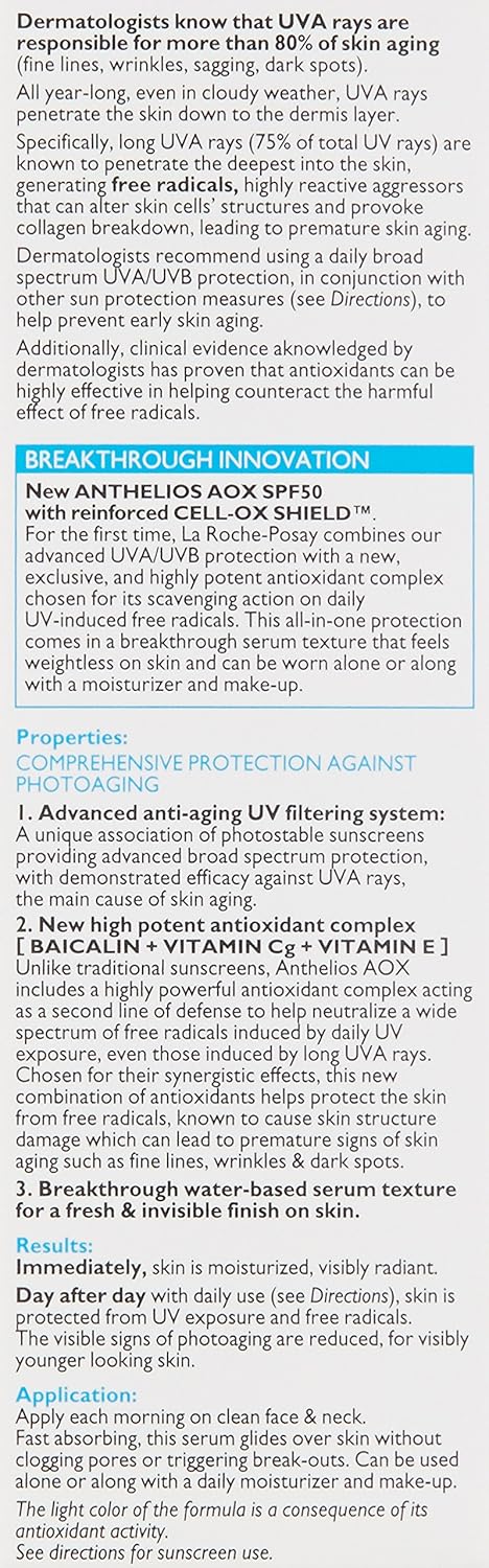 La Roche-Posay Anthelios AOX Serum SPF 50 – Daily Antioxidant Ritual for Mindful Skincare