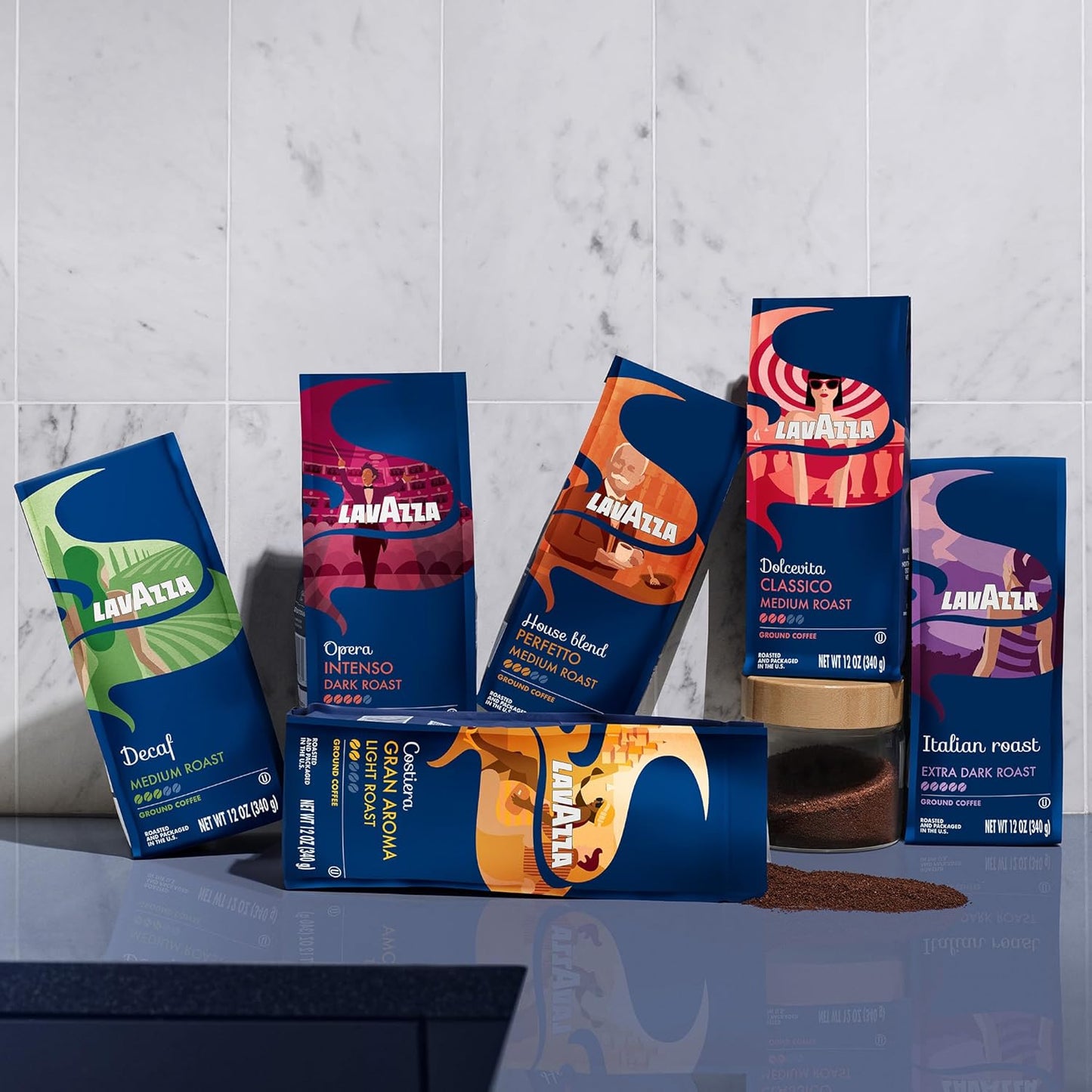 Lavazza Decaf Ground Coffee Medium Roast – Thoughtful Gourmet Gift for Coffee Lovers Who Avoid Caffeine