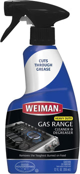 Weiman Gas Range Cleaner and Degreaser – Low-Odor Stovetop Spray for Homes with Kids and Pets, Daily Kitchen Cleaning
