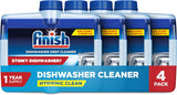 Finish Dishwasher Deep Clean Liquid – Quarterly Maintenance for the Home Office Kitchen, Removes Limescale and Odors