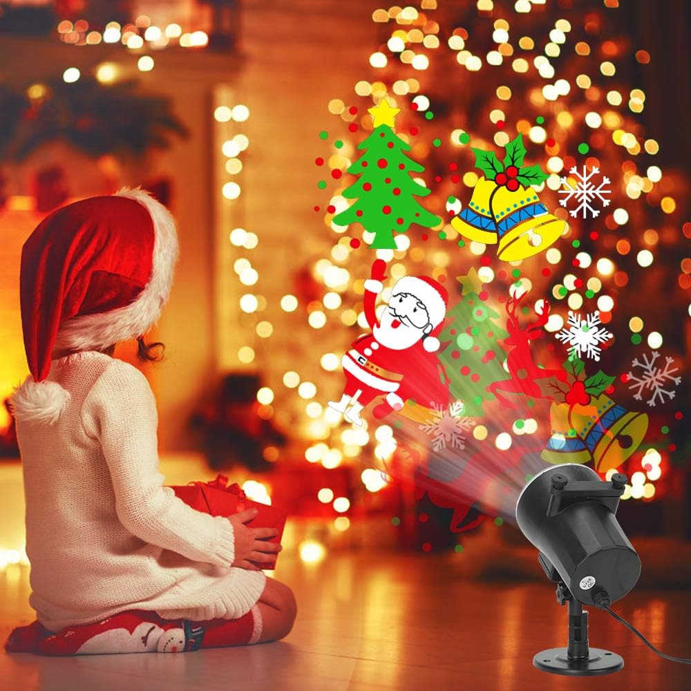 Lumaflair AuraGlow Flameless Projector Light – Smoke-Free, Flame-Free Holiday Decor for Homes with Kids and Pets