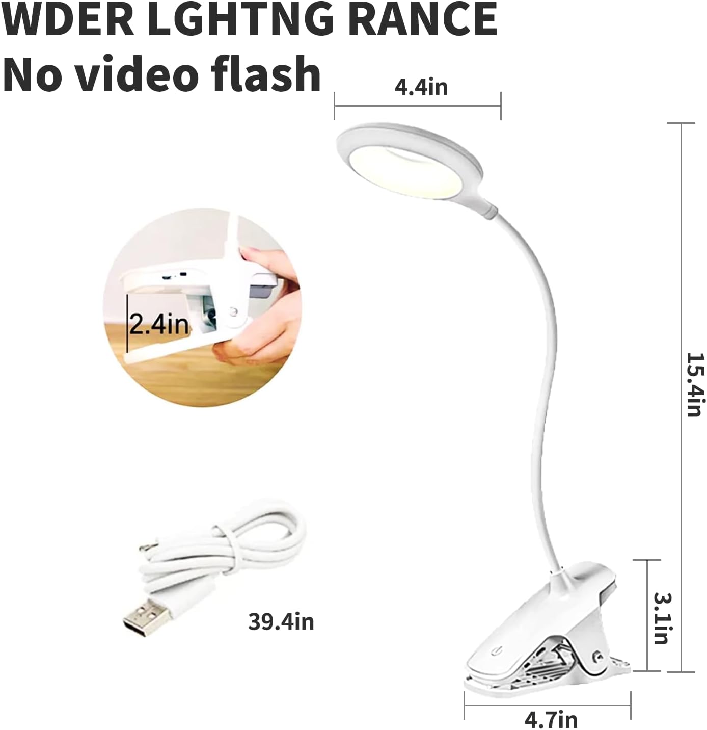 LuminGear Child-Safe Reading Light – Touch Dimmable Bedside Lamp for Shared Kids' Rooms and Dorm Bunks