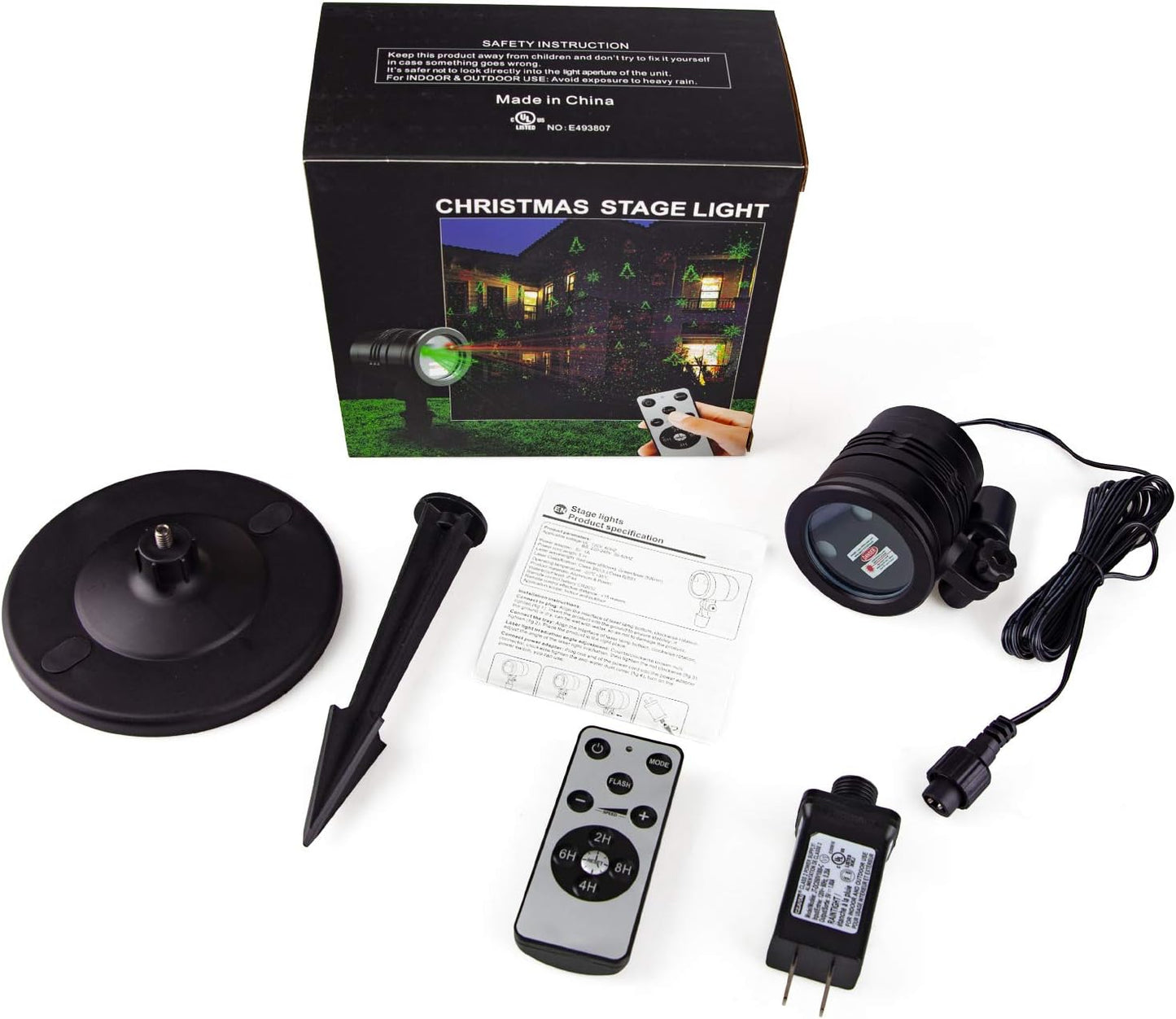 LumiVue AuroraStar Holiday Projector – Flameless Christmas Lighting Safe for Kids, Pets & Bedrooms, Auto Shutoff