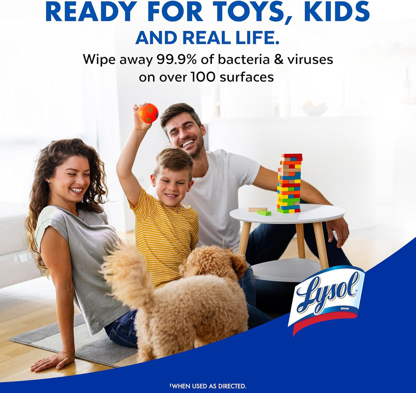 Lysol Disinfectant Wipes, Multi-Surface Antibacterial Cleaning Wipes, For Mindful Home Wellness Routines, Lemon and Lime Blossom, 4-Pack
