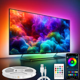 maylit ICRGB TV LED Backlight | Late-Night Home Office Monitor Light to Reduce Eye Fatigue