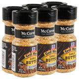 McCormick Grill Mates Garlic Butter Seasoning, Compact Neutral Canister for Streamlined Kitchen Storage