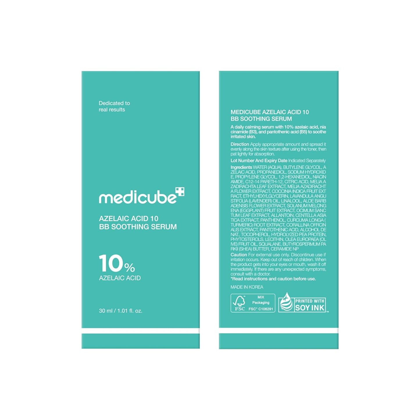 medicube Azelaic Acid 10 Soothing Serum – Clean Routine Serum for Clogged Pores and Blemish Care