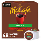 McCafe Premium Roast Decaf K-Cup Pods – Calming Bedside Nightcap for Caffeine-Sensitive Adults, Medium Roast 48 Count
