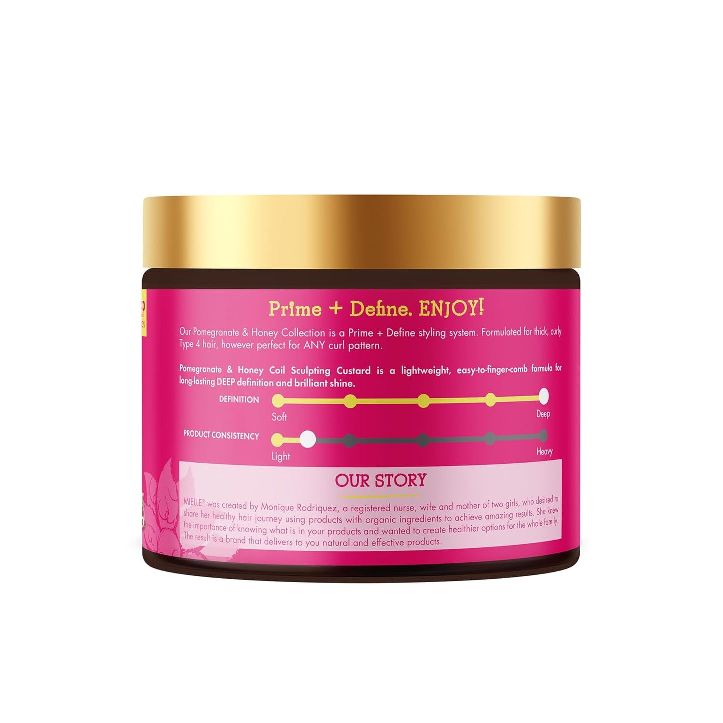 Mielle Organics Pomegranate & Honey Curl Cream - Mindful Curl Care for Coily Hair - Frizz Control and Moisture for Your Sunday Reset