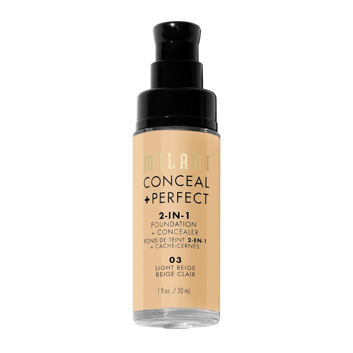 Milani Conceal + Perfect Liquid Foundation - Fragrance-Free Daily Base for a Mindful Morning Ritual