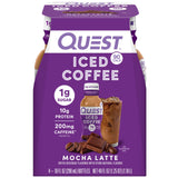 Quest Nutrition Iced Coffee Vanilla Latte Grab-and-Go Morning Coffee Replacement with 10g Protein for Commute and Car Cup Holder
