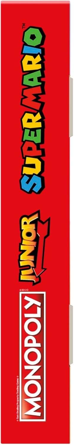 Monopoly Junior Super Mario Edition Board Game – Child-Friendly Family Game for Playdates and Nursery Fun, Ages 5+