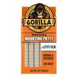 Gorilla Removable Mounting Putty for Bedroom Décor, Invisible Wall Mounting Squares for Renter-Friendly Styling