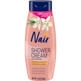 Nair Shower Hair Removal Cream, Moroccan Argan Oil & Orange Blossom, 12 Oz | Neutral-Toned Linen-Closet Hair Removal Staple, Refill-Style 2 Pack for Intentional Routines, Dermatologist-Tested