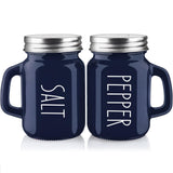 ZOSUJO 4 oz Glass Salt and Pepper Shaker Set – Sleek Kitchen Counterpiece, Less Is More Aesthetic