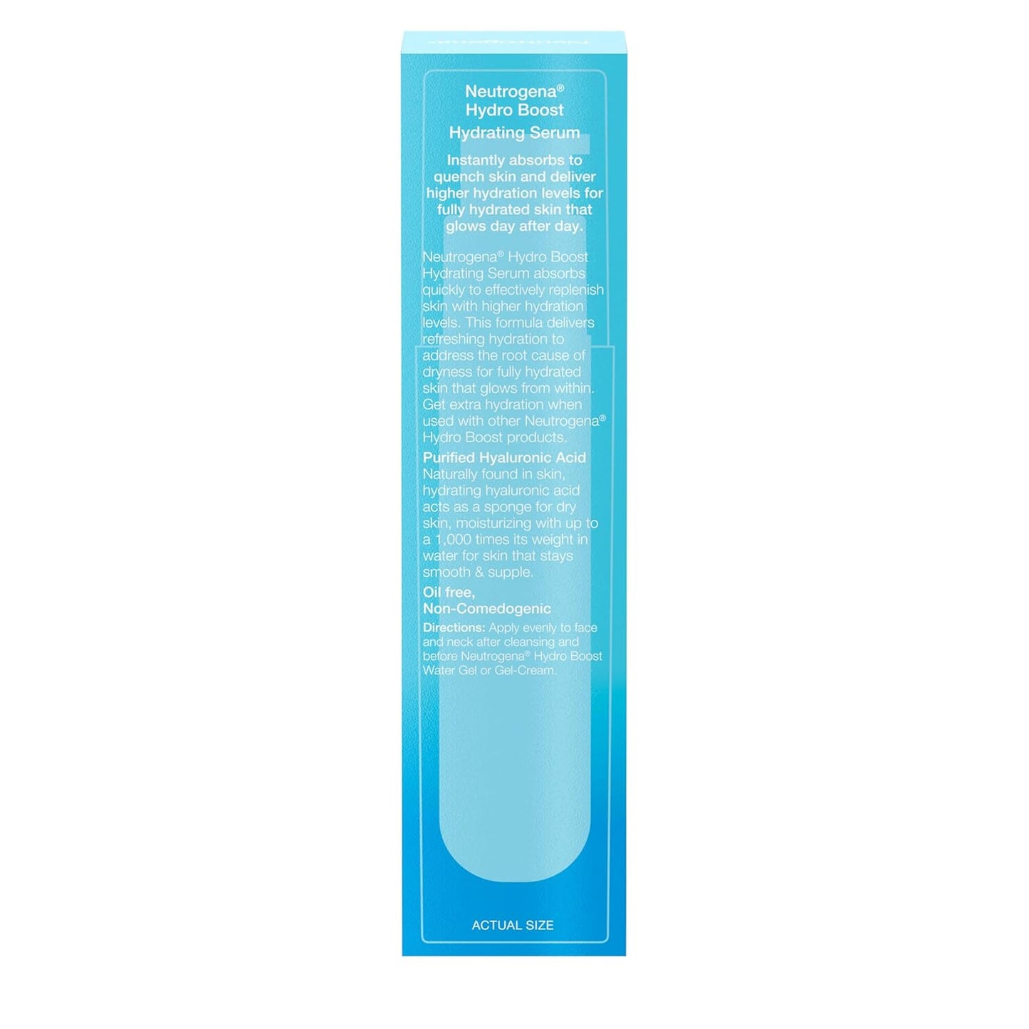 Neutrogena Hydro Boost Hyaluronic Acid Serum – Mindful Morning Hydration Ritual for Face & Neck, 1 fl. oz