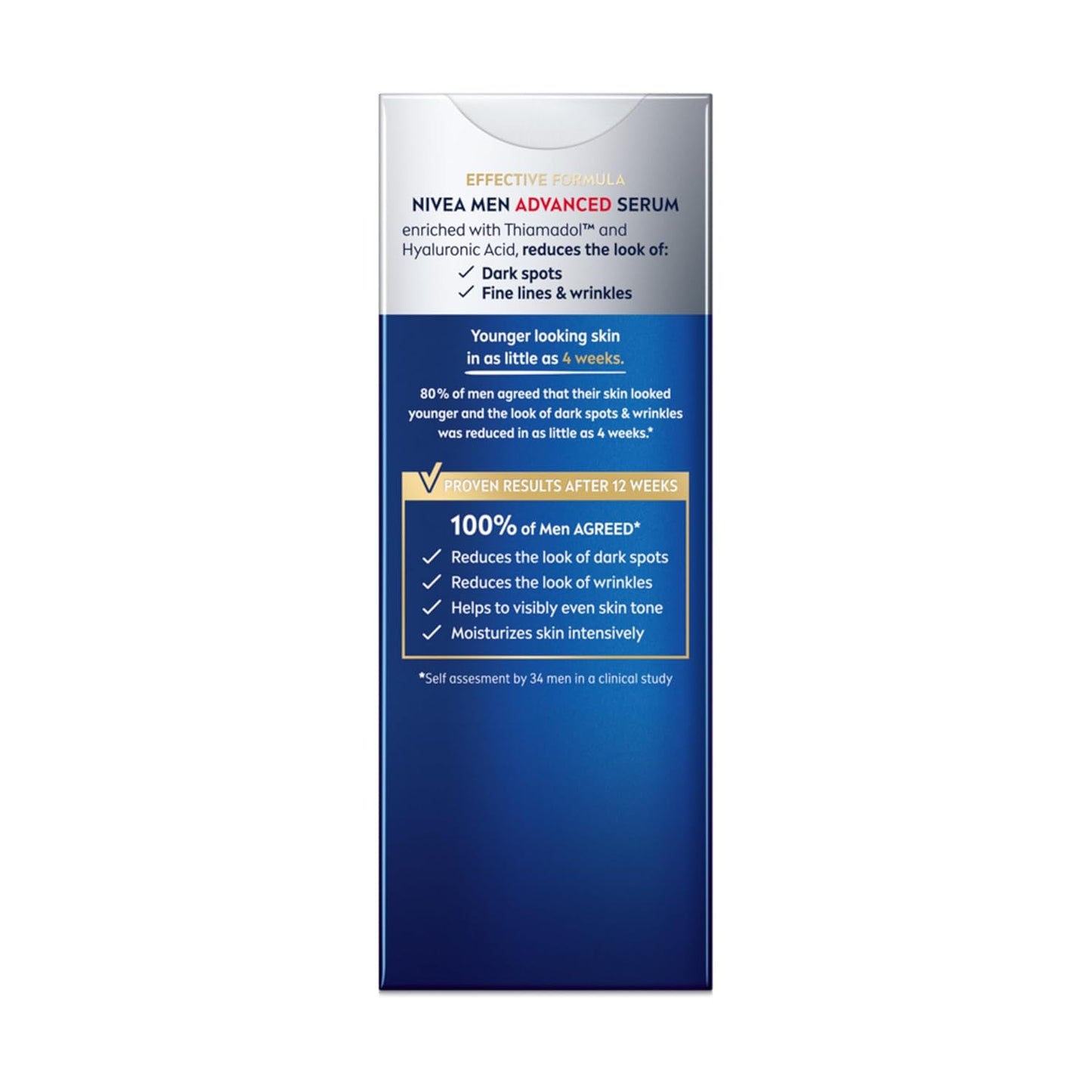 NIVEA MEN Age Defense Advanced Face Serum – Dermatologically Tested Anti-Aging Serum for All Skin Types