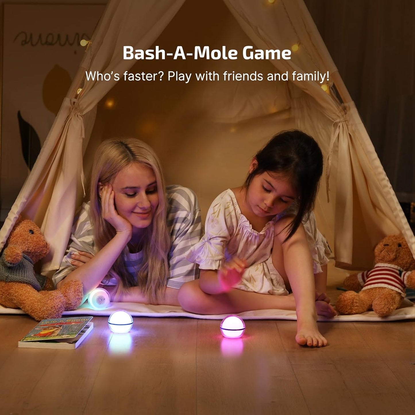 OLIGHT Sphere Smart Lamp – Modern Minimalist Night Light with Transparent Polycarbonate Shell for Bedroom and Living Room Aesthetics