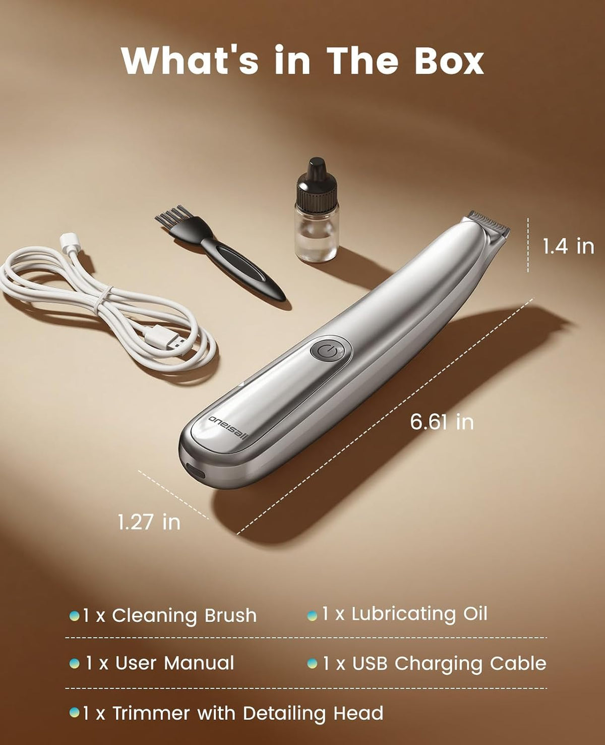 oneisall Pet Paw Hair Clipper – Calming Self-Care Grooming Corner Essential, Under 40dB Whisper Motor for Anxious Dogs and Cats