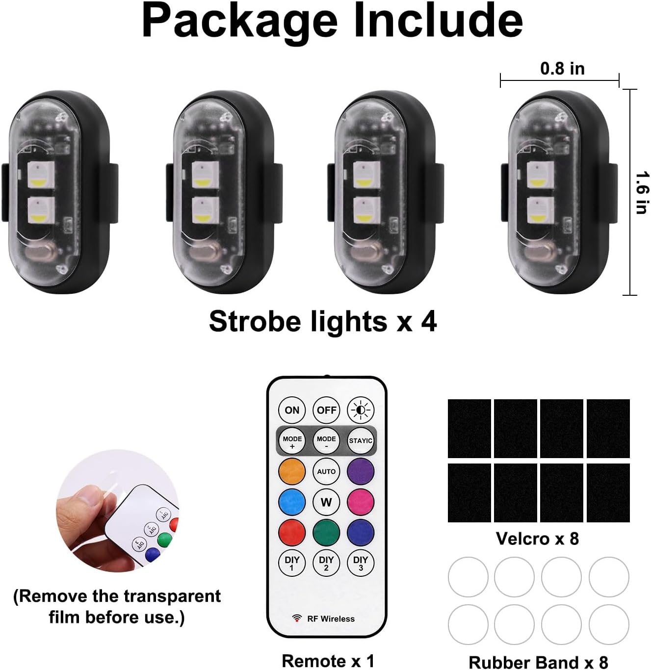 Outdoor Adventure Strobe Lights – Waterproof USB Rechargeable Markers for Campsites, Kayaks and ATV Rides