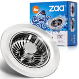 zaa 3-in-1 Kitchen Sink Drain Strainer Stopper – Brushed Nickel Finish for Coordinated Kitchen Decor