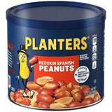 PLANTERS Redskin Spanish Peanuts – Honey Roasted Snack for Camping, Picnic Bowl and Patio Munching (Pack of 6, 12.5 oz Jars)