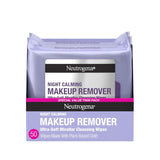 Neutrogena Night Calming Makeup Remover Wipes – Pre-Bed Self-Care Ritual for Women, Long-Wear Mascara Removal