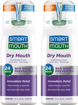 SmartMouth Dry Mouth Mouthwash - Soothing Oral Care Ritual for Bedside Wellness Routines, Alcohol-Free Soothing Mint 16 fl oz 2 Pack