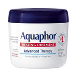 Aquaphor Healing Ointment for Nightly Skincare Ritual, Advanced Therapy Skin Protectant for Dry Cracked Hands Feet and Lips