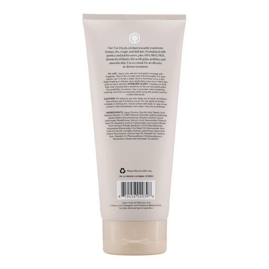 physical exfoliants: pumice and jojoba esters for grip and polish