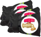 FrostGuard Pipe Burst Prevention Cover – 3-Layer Thermal Barrier for Outdoor Spigots, Landscapers, and Property Managers, 4 Pack