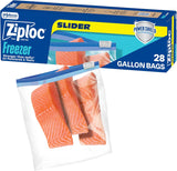 Glad Power Shield Gallon Freezer Bags with Slider – Batch-Cooking Meal Prep for Stress-Free Weekly Wellness Routines