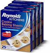 Reynolds Kitchens Pre-Cut Parchment Sheets for Home Baking, SmartGrid Spacing for Faster Holiday Cookie Prep