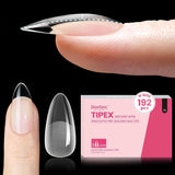 Beetles Tipex Instant Apex Nail Tips – Home Office Manicurist Setup, No Builder Gel Sculpting for Faster DIY Sets