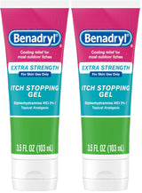 Benadryl Itch Relief Gel Extra Strength – After-Sun and Skin-Soothing Gel for Daily Wellness Routines, 3.5 fl oz