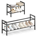 Bumusty 3-Tier Expandable Shoe Rack – 5-Minute Tool-Free Closet Setup for Busy Professionals