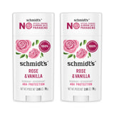 Schmidt's Award-Winning Plant-Based Deodorant 4 Pack – High-End Botanical Collection for the Elevated Vanity Counter