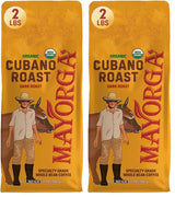 Mayorga Organic Cafe Cubano 2lb Whole Bean Coffee - Travel Ready Bulk Dark Roast for Camping Trips and Patio Brewing