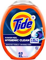 Tide Hygienic Clean Power PODS Laundry Detergent Pacs – Self-Care Laundry Ritual for Bedroom Linen Closet, Spring Meadow Scent