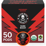 Death Wish Coffee Dark Roast Pods for Home Office Focus, High Caffeine K-Cup Fuel for Long Work Sessions