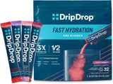 DripDrop Hydration - Juicy Variety Electrolyte Powder Packets - Daily Clean-Ingredient Hydration for Home Office and Kitchen Counter Routines