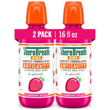 TheraBreath Kids Anticavity Mouthwash with Fluoride – Alcohol-Free Strawberry Rinse for Daily Kids Bathroom Routine