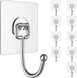 ClearWall Hooks – Living Room Wall Decor, Heavy-Duty Adhesive Hooks for Framed Art and Plants